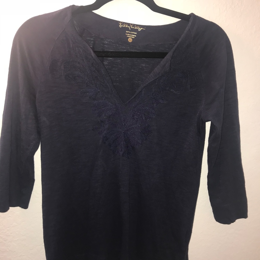 Lilly Pulitzer Blue Top